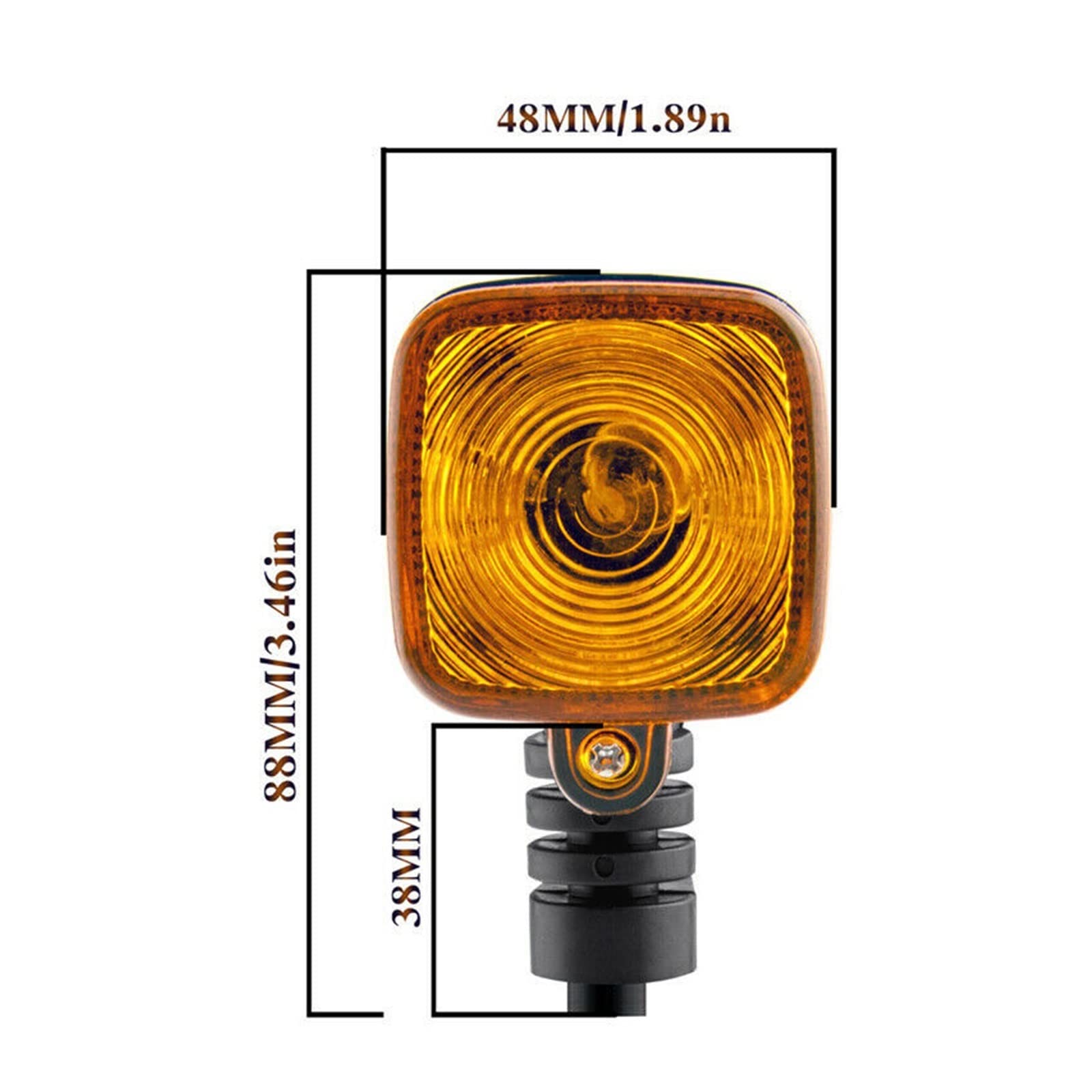 Indicateurs De Virage De Moto 2 Pièces Clignotants De Moto Clignotants Indicateurs Lumières Clignotant Universel Café Racer Ampoules Halogènes Accessoires Directionnels Ambre