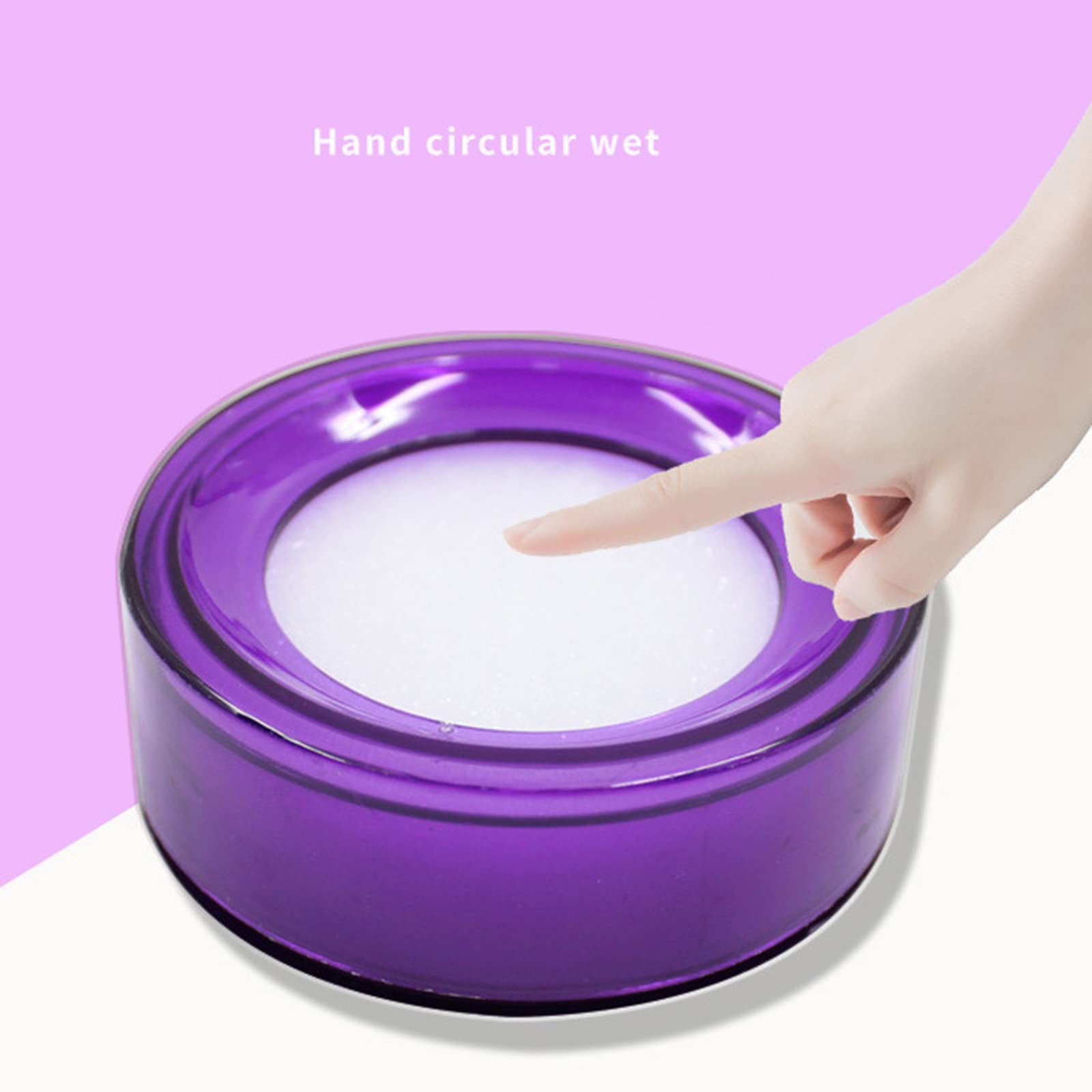 Umidificatore Rotondo Bagnato Spugna Tazza per Scrivania Ufficio Contabile