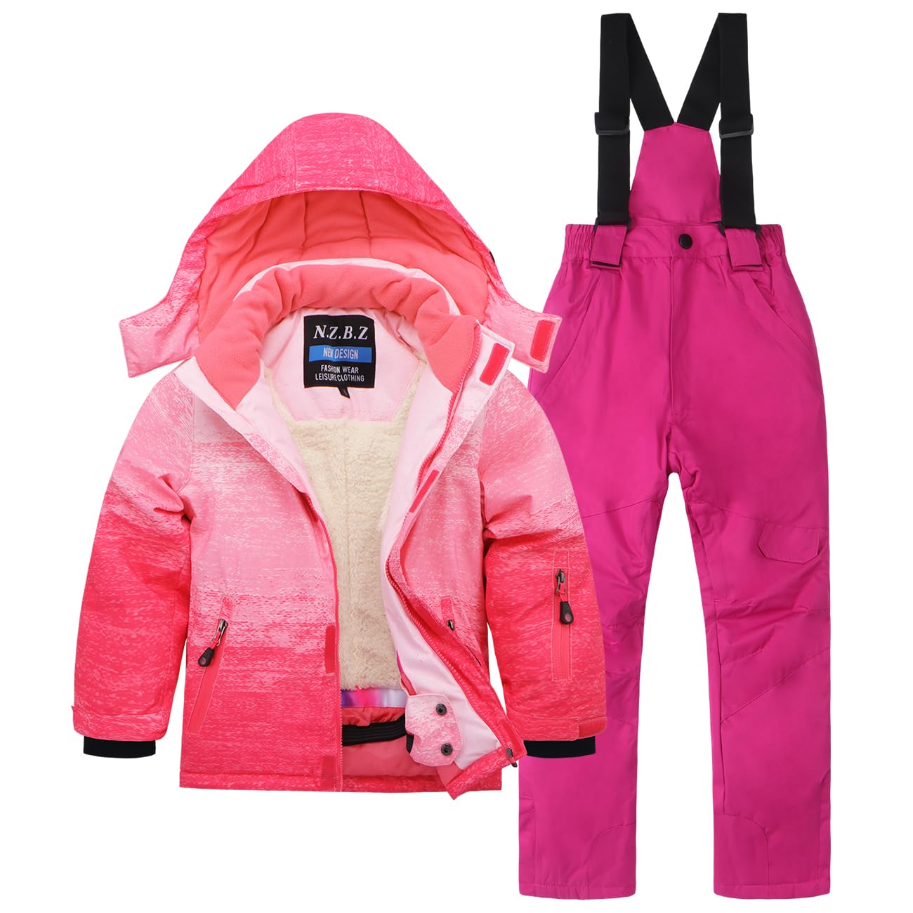 Bambini Giacca Da Sci & Pantaloni Set Inverno Snowboard Cappotti Antipioggia Ragazze Ragazzi Neve Tute