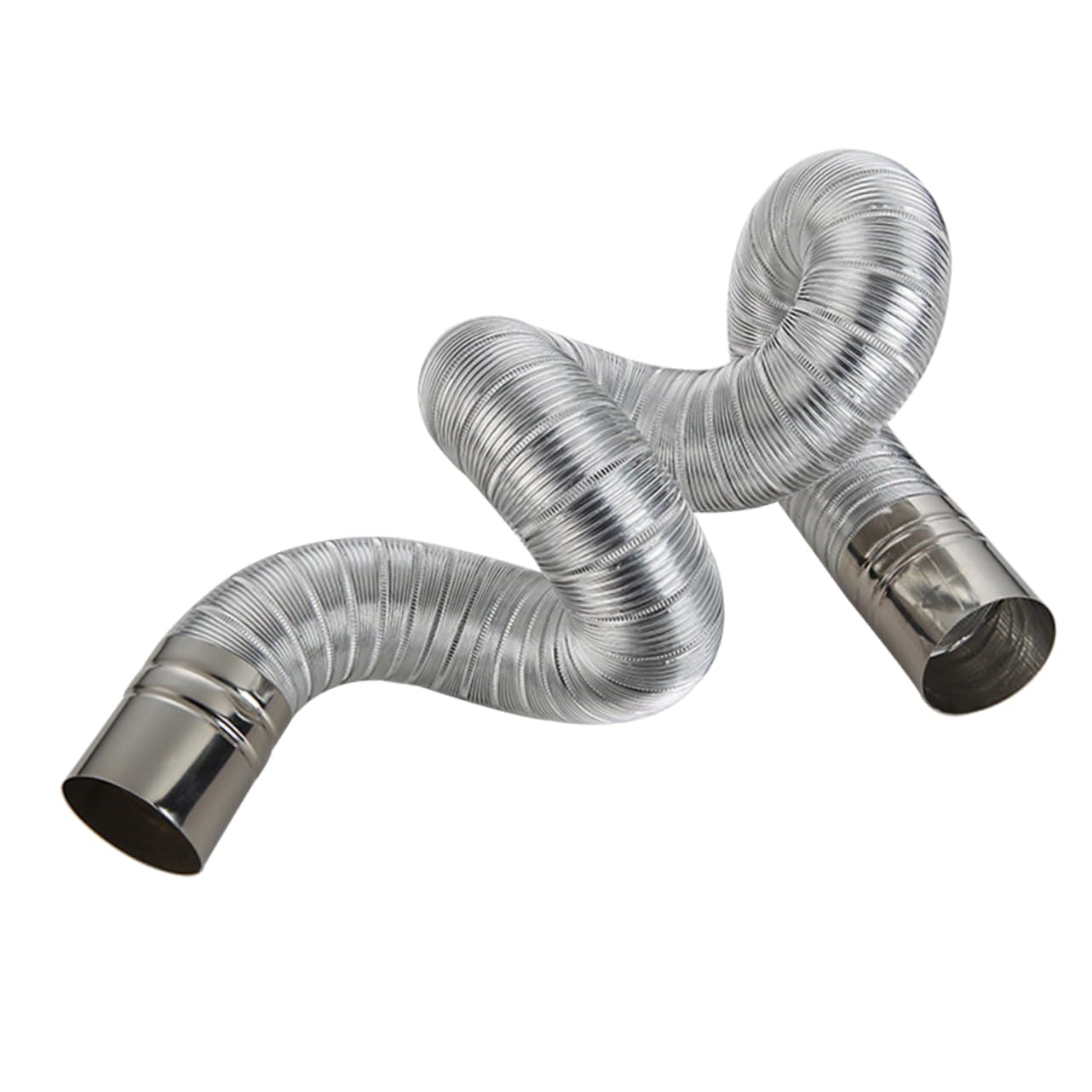 Tuyau d'échappement flexible en acier inoxydable et aluminium BESPORTBLE pour poêle