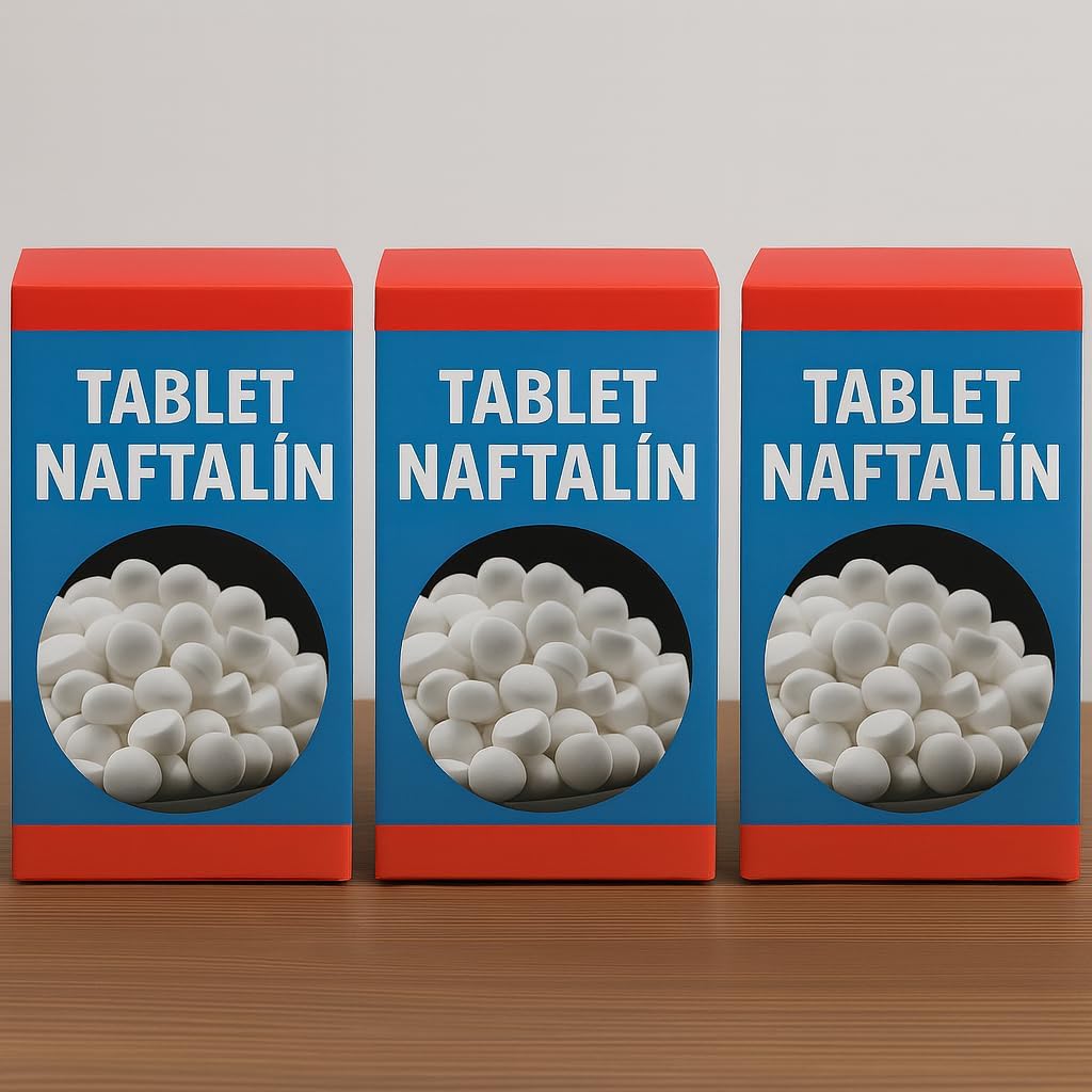 Nistabolje Tablet Naftalin 100 Gr x 3 Paket(Lavabolarda Kullanılmaz)