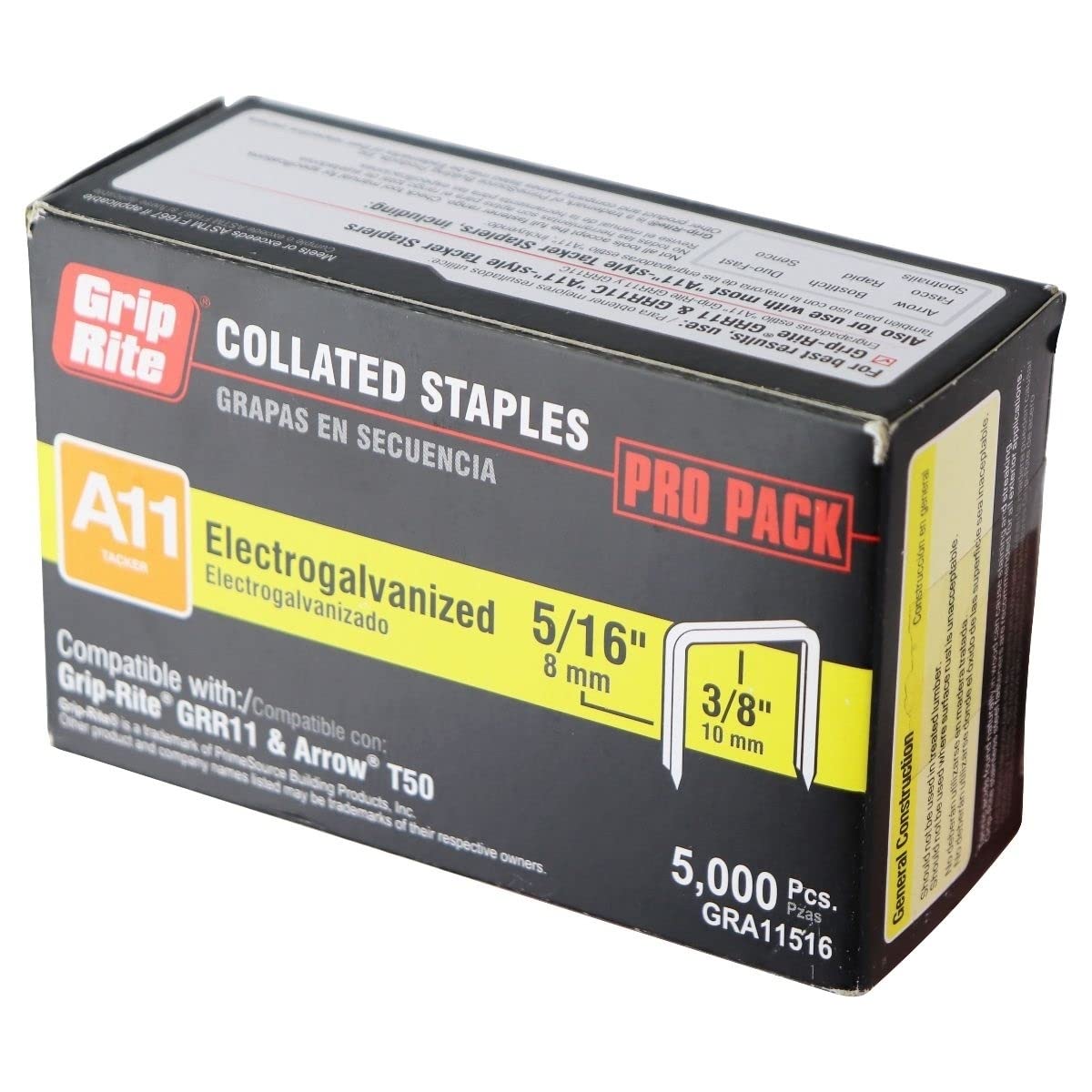 Prime SourceGRA11516 0.62 in x 5 m Galvanized Staple