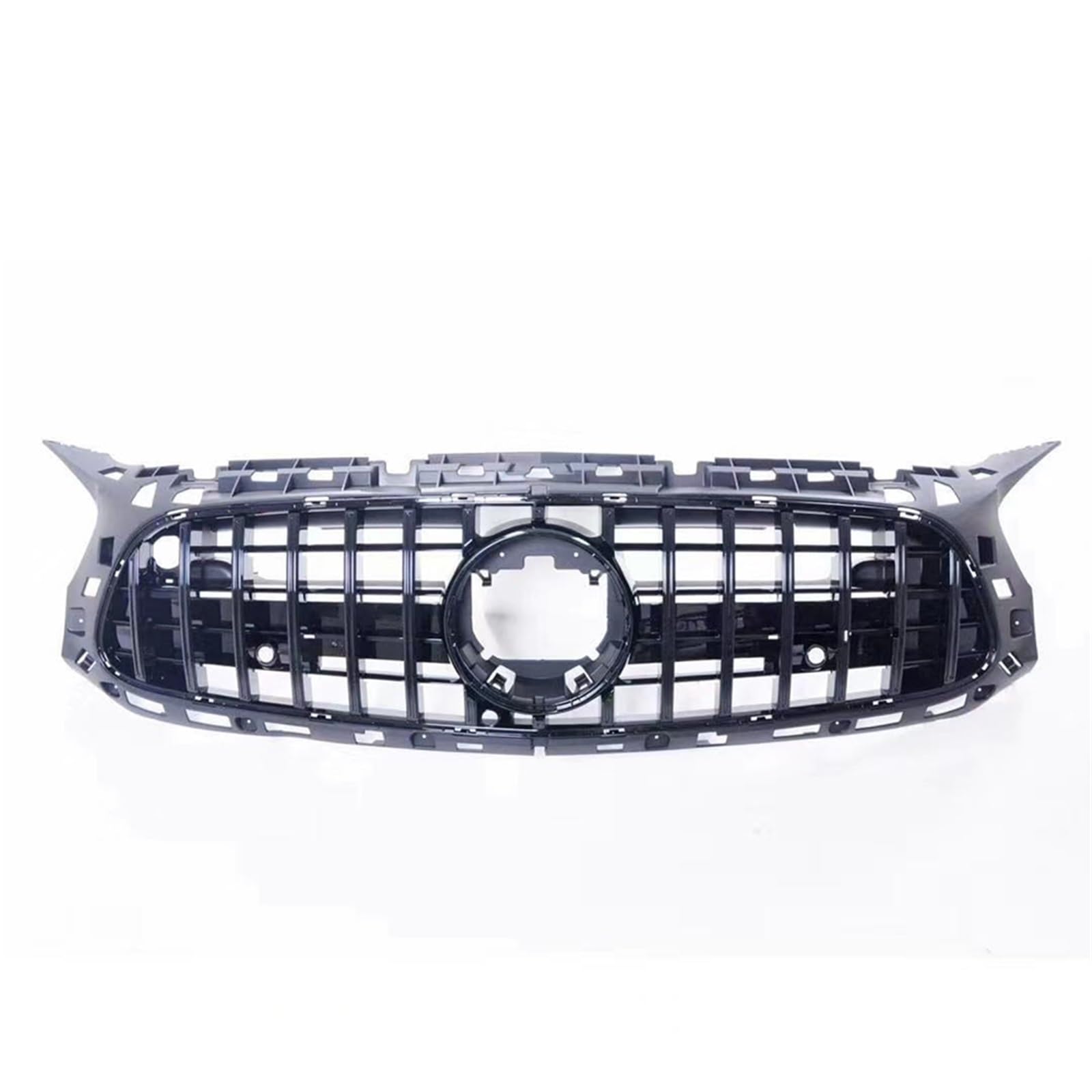FUNFOB Rejilla Delantera Parrilla Delantera Parrilla Carreras para Mercedes para Benz para AMG GT Coupe C190 R190 2018-2020 2 Puertas Negro Parachoques Superior Coche Rejilla Rejillas Frontales