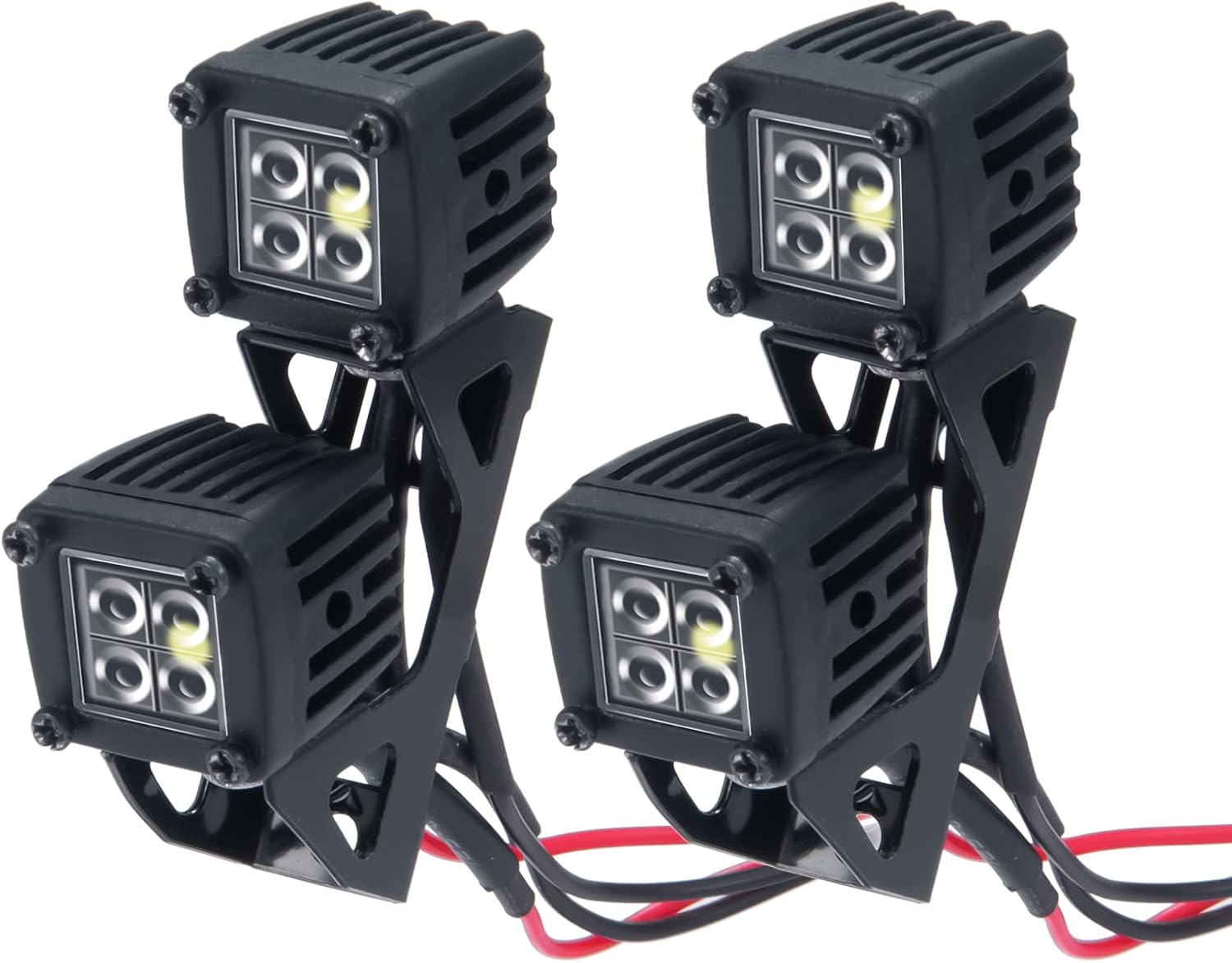 Amazon.com: MORFUM RC Car LED Lights Headlights Headlamp Square Lens ...