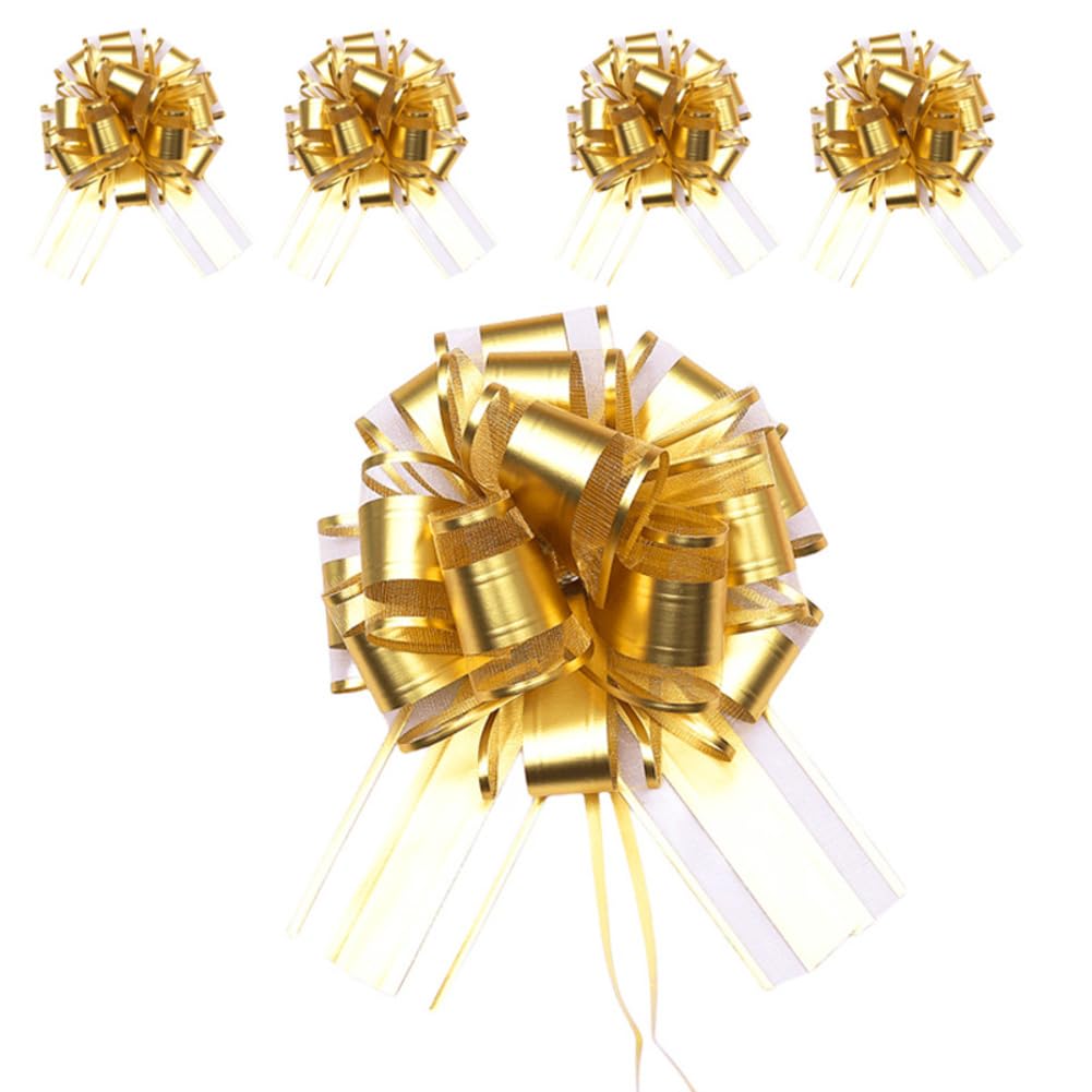 Zieh Schleifen 48 pcs Geschenkschleife Geschenkverpackung Ziehschleife Autoschleifen Hochzeitsschleifen für Partys Geburtstage Weihnachten Hochzeit Dekorationen Einzugsgeschenke Abschluss