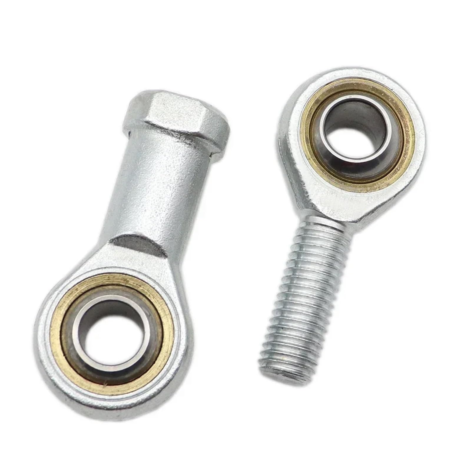 Rotule d'extrémité de tige, 4 pièces rotule métrique fileté embout de tige portant mâle femelle 5-18mm(Left Thread,SI12 12mm)