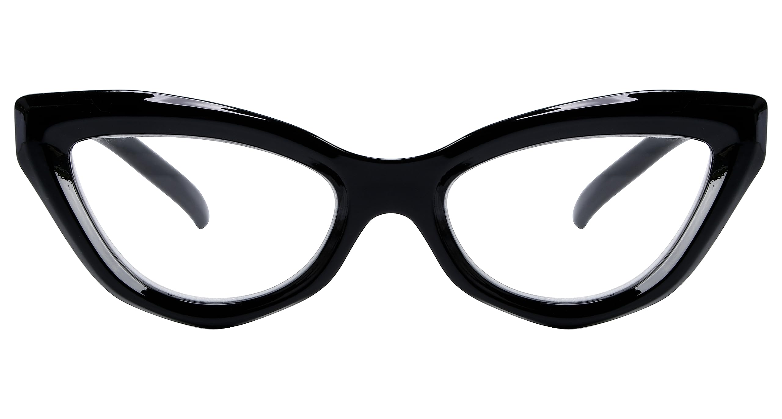 Eyekepper Cat-eye Style Reading Glasses for Women Chic Readers - Black +1.75