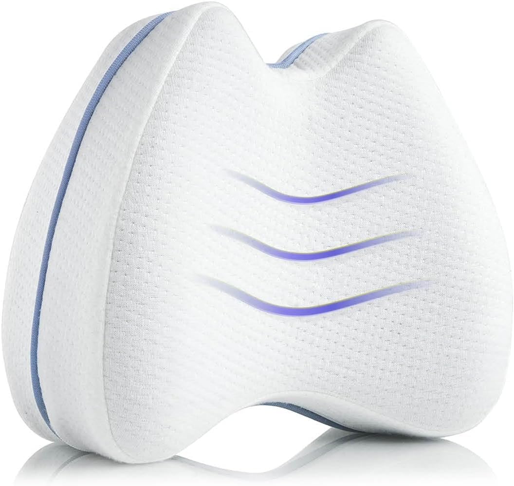 Third of Life Cojín ortopédico para piernas y Rodillas para Dormir de Dado sin molestias I Cojín ergonómico de Espuma viscoelástica para una Postura Adecuada en la Cama I Funda Transpirable y Lavable