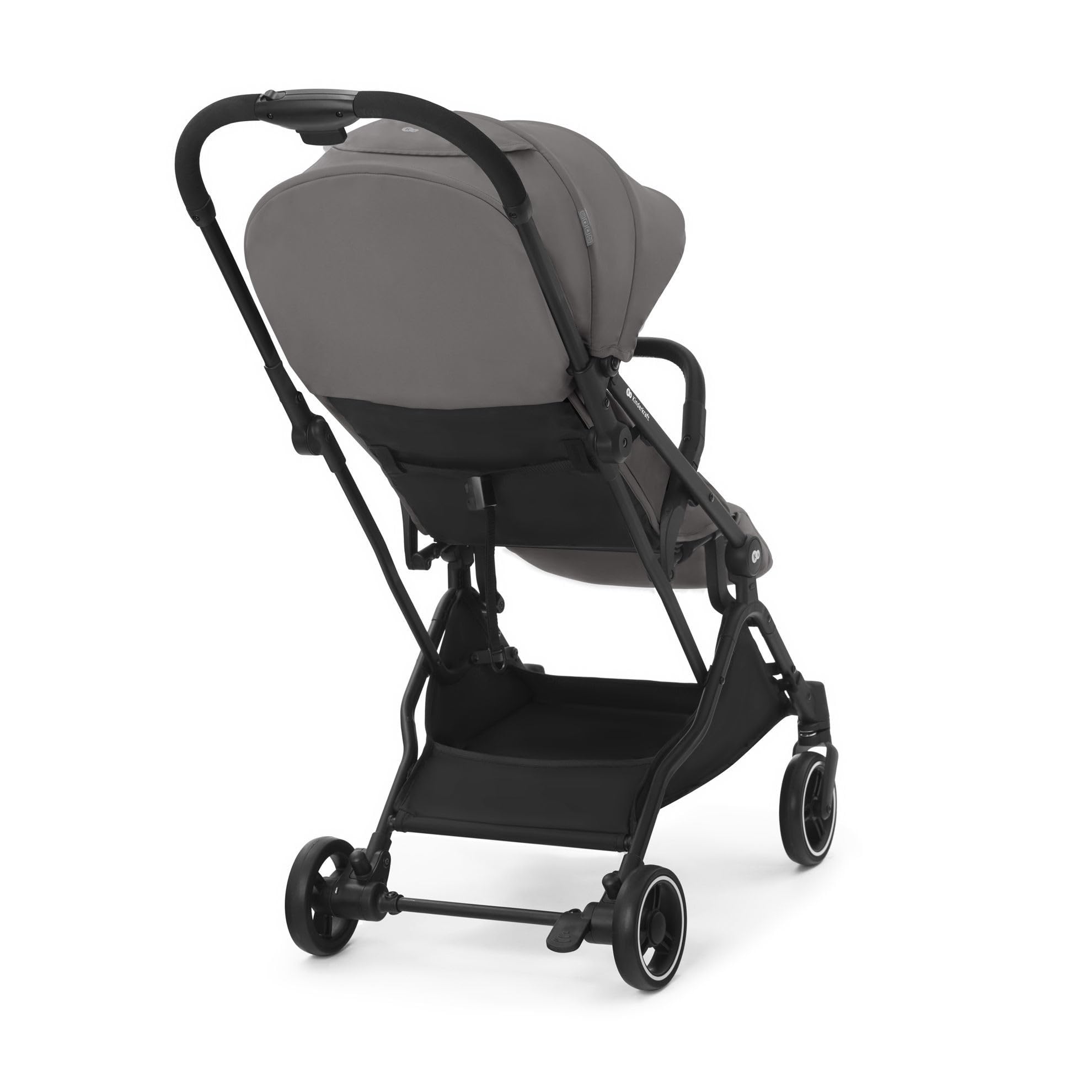 kk Kinderkraft INDY2 Passeggino leggero pieghevole da Viaggio, Compatto, Cappottina impermeabile filtro UPF 50+, Maneggevole, Posizione Nanna, Facile da trasportare, Grigio