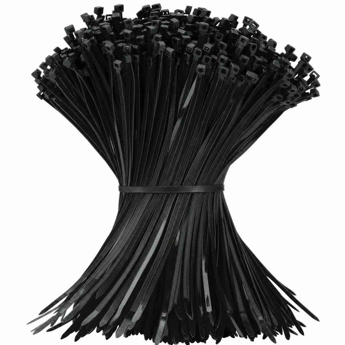 Bsguz Black-2.5X100mm 1-500Pcs Straps Nylon Cable Ties Ties Cable Greenhouse Clamp Self-Locking Fastening Wire Ties-300Pcs