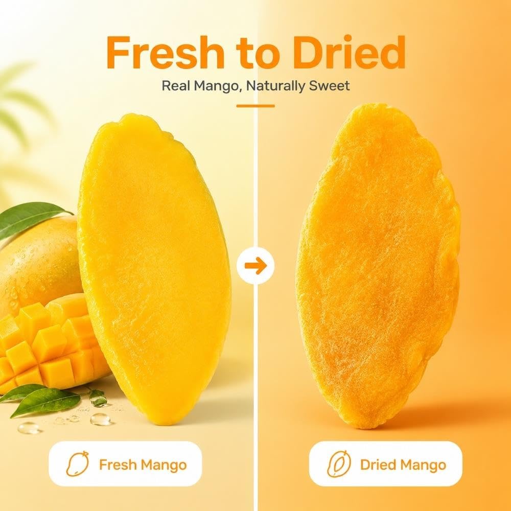 Rodajas de Mango Seco 120g x 2 Bolsas