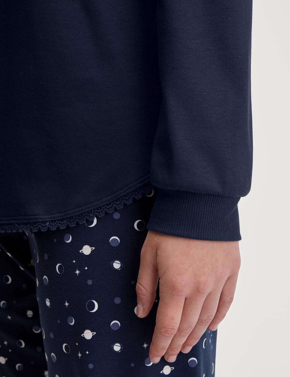 CALIDA Midnight Dreams Bündchen-Pyjama Damen