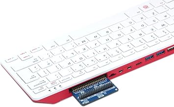 sb components Raspberry Pi 400 GPIO Adapter Inbuilt 2 x 20 Pins Headers I/O Expansion HAT for Raspberry Pi 400