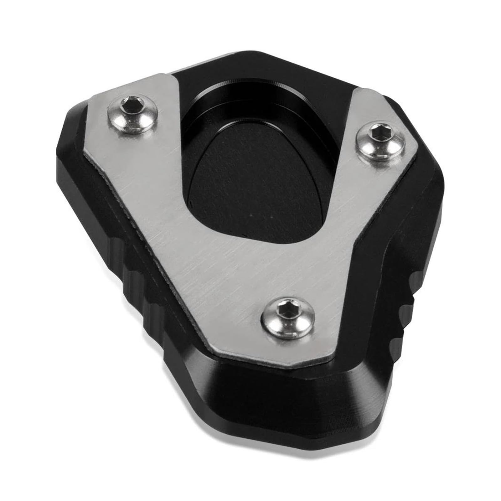 VTSGBLS Side Stand Pad For Ninja H2 SX 2017-2024 For Ninja H2 SX SE 2021-2024 Motorcycle Side Stand Enlarge Kickstand Enlarger Support Extension(Black)