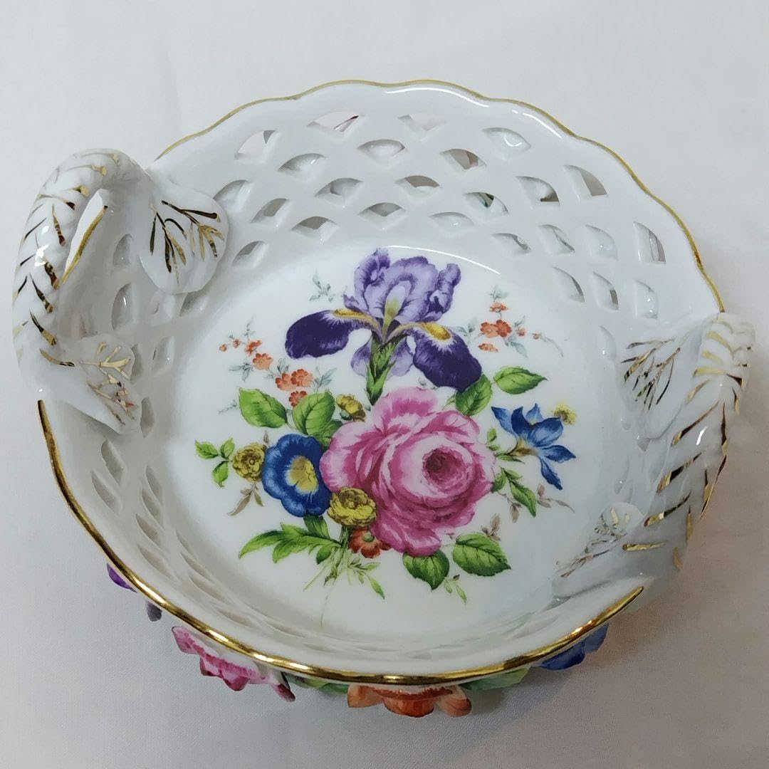 Amazon.co.jp: ヨーロピアンラブ 小物入れ 陶器 バスケット : ホーム