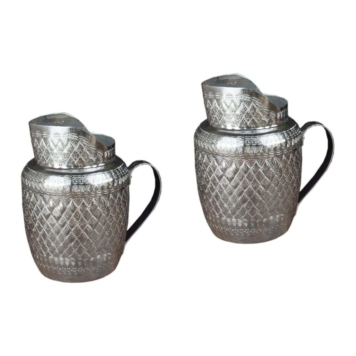 Alipis 2pezzi Brocca Metallo Con Manico Dispenser Versatile Per Bevande Calde e Fredde Per Cucina e Feste Inossidabile Facile Da Pulire e Manutenere Perfetta Per Salsa