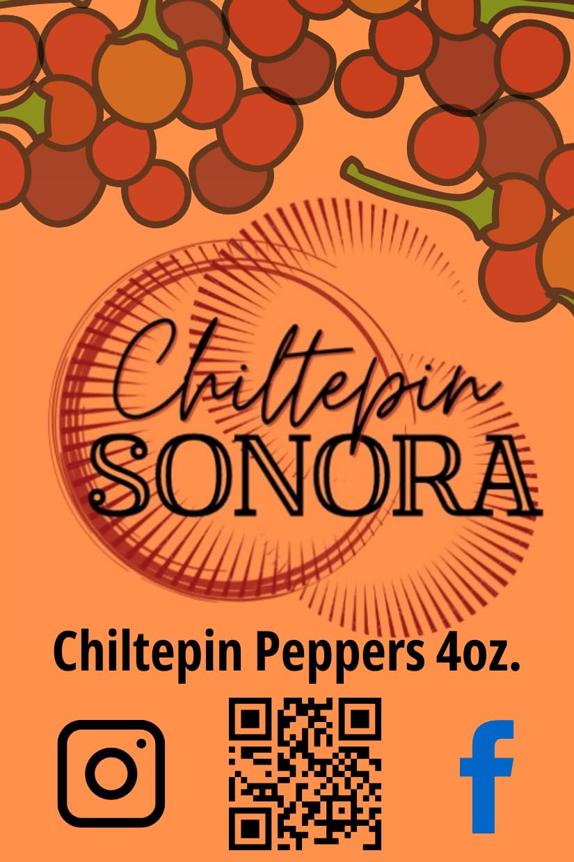 Chiltepin Sonora Sun-Dried Peppers, 4 oz Bottle