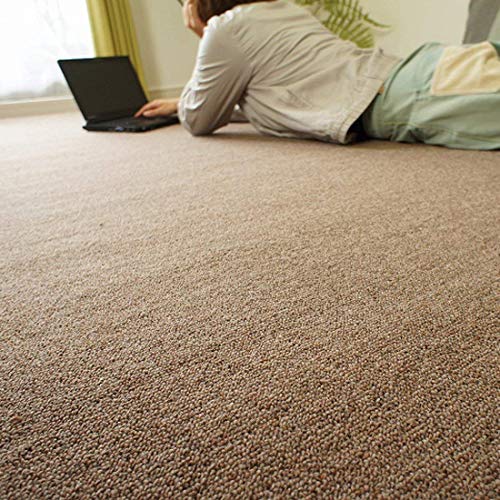 グラムスタイル ラグ マット カーペット 絨毯 日本製 ウール 抗菌 防炎 261×261cm 江戸間4.5畳 ブラウン