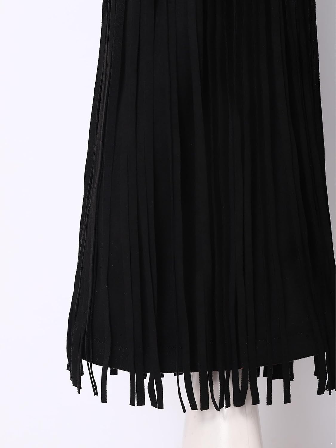 iiniim Womens Cowgirl Faux Suede Tassels Flared Pants Vintage Western Fringed Wide Leg Trousers