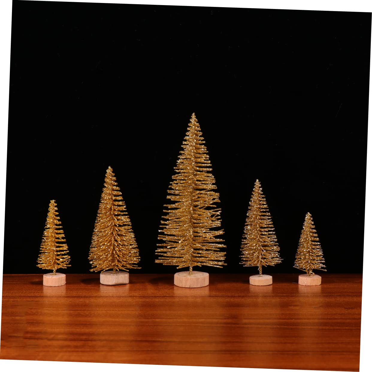 RLKHXBS Mała sosna 48 szt. Para Mesa De Dekoracja choinkowa Pulpit Złota sosna Udekoruj dekoracje Pulpit Prezent na Boże Narodzenie Xmas Party Ozdoba Dzień pamięci