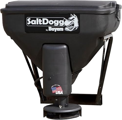 Buyers Products TGS02 SaltDogg - Esparcidor de sal para portón trasero, fabricado en los Estados Unidos, capacidad de 4.0 pies cúbicos/300 libras,