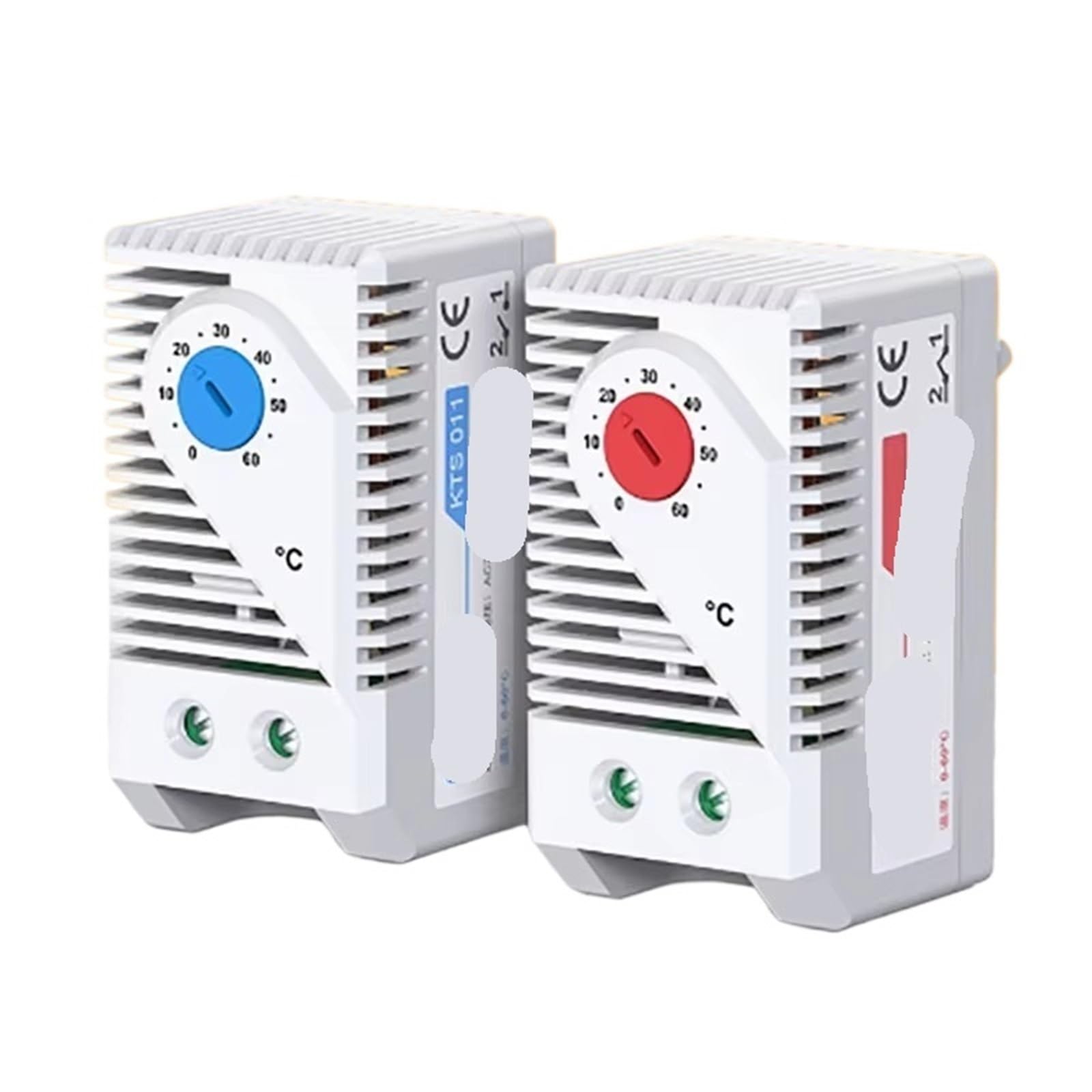 1pcs 0~60℃ Cabinet Temperature Controller Centigrade Mechanical KTO011 Red & KTS011 Blue Industrial Thermostat(KTS011)