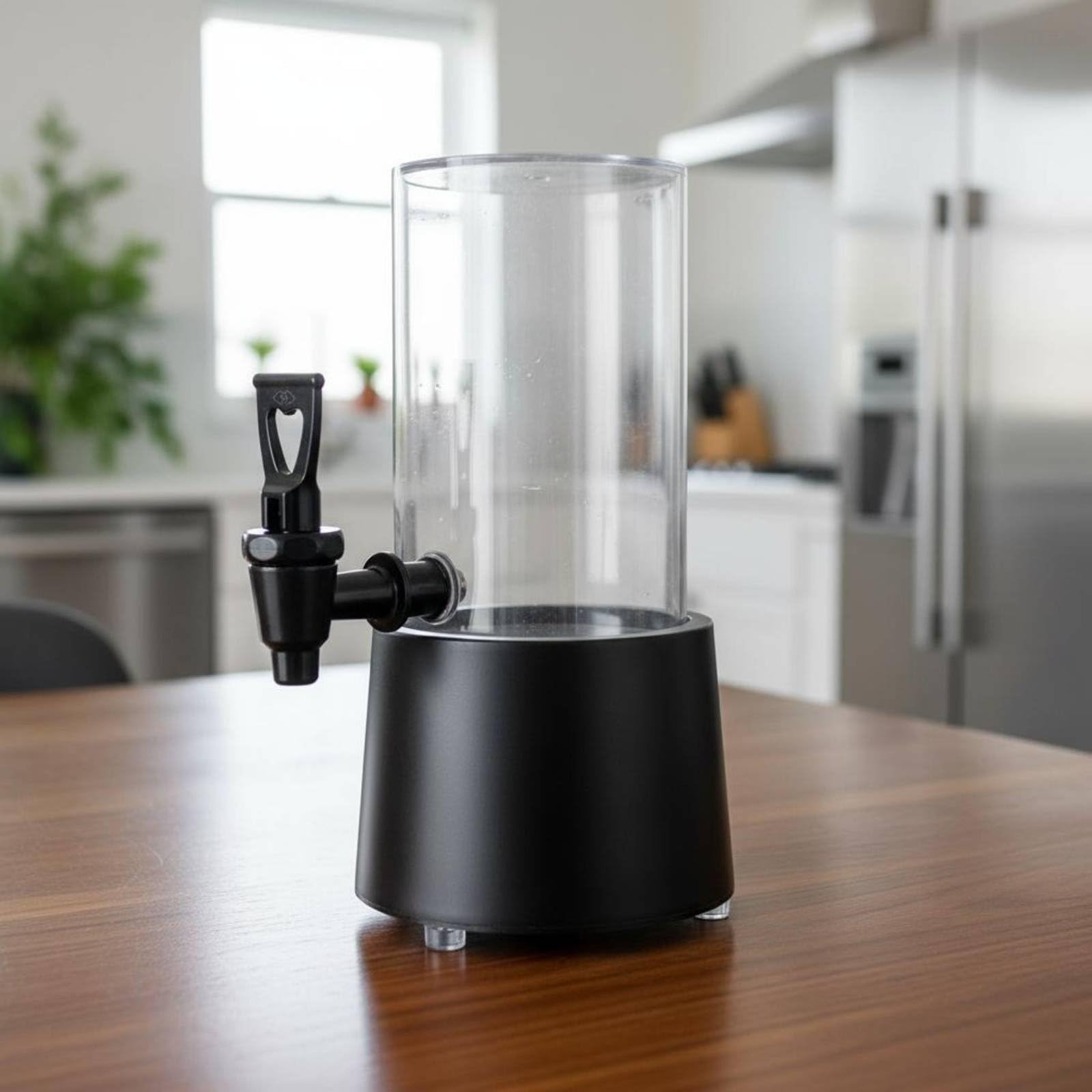 3 Litri Torre Birra Luminosa Materiale Trasparente Dispenser Birra 3 Litri Ricaricabile Attrezzatura da Bevande per Bartender, Sing-Along, Bar, Rotondo Cilindrico Colorato, 2L