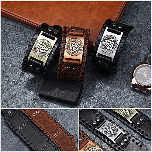 Pulsera de cuero trenzado Juland para hombre ajustable miniatura 5