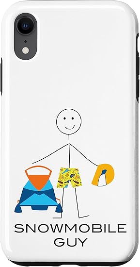 Amazon Iphone Xr 面白い男性スノーモービル 男の子スノーモービルギフト スマホケース 家電 カメラ オンライン通販