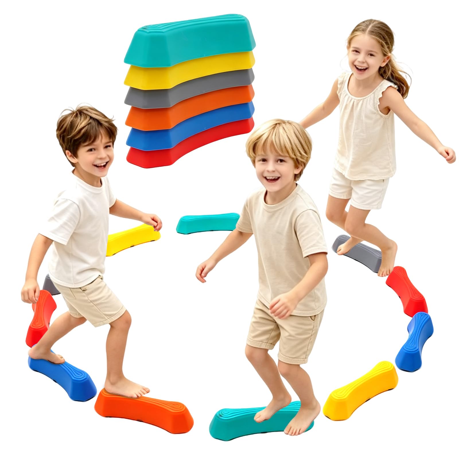 Piedras de Equilibrio Niños 12 Piezas Apilables