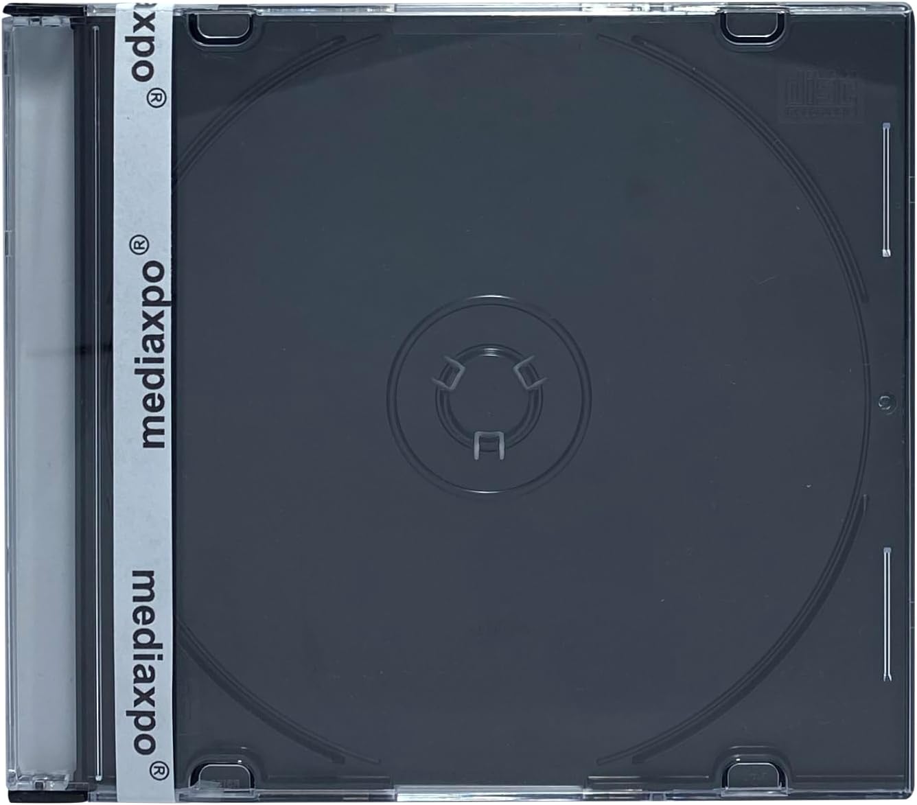 mediaxpo Premium Slim Black Jewel Cases - Protect and Showcase Your CDs - Slim CD Case for Space-Saving Storage (Pack of 400)