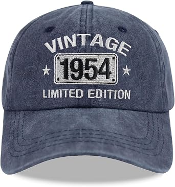 Vintage 1954 1953 1952 1951 1950 1949 1948 1947 1946 1945 Limited Edition Adjustable Embroidered Baseball Cap