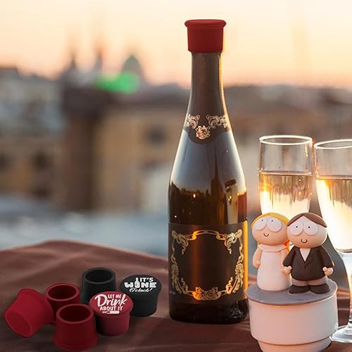 Miniatura 5 de 8 divertidos tapones de vino, regalos para amantes del vino para mujeres, accesorios de vino para amantes del vino, divertidos tapones de vino