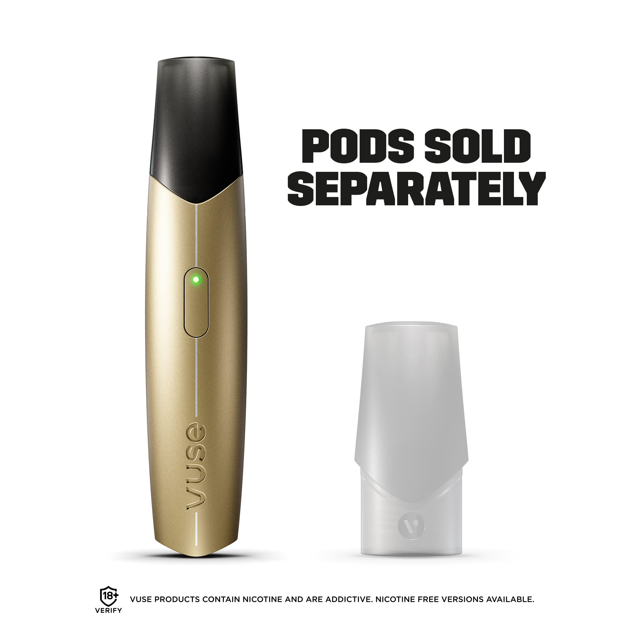 Vuse ePen Vaping Device Kit, Includes Rechargeable E-Cigarette and USB  Charger, Does Not Include E-Liquid, Pods Sold Separately Fast Charge,  Colour: Gold : Amazon.co.uk: Health & Personal Care