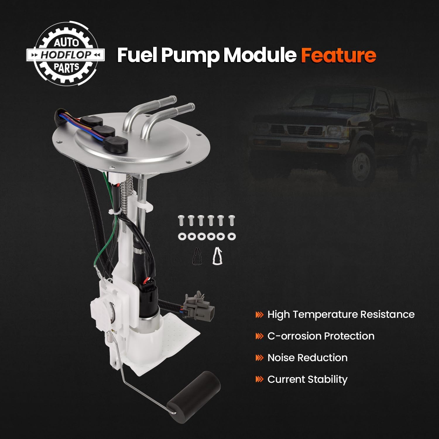 17050-01G04 Fuel Pump Module Assembly Compatible with Nissan D21 2.4L 3.0L 1986-1992 Replace# 1705001G04, E8268S, SP4017M, 672GE with Sending Unit
