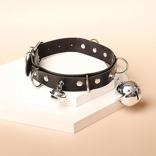 Miniatura 3 de TIDOO Goth Black Choker Collar Necklace Cute Leather Chokers Sexy Butterfly Moth Pendant Chocker Punk Spiked Choker Lolita Maid Cat Set for Women