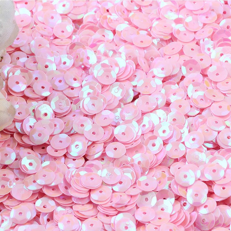 380 Stück 20 Mm Rosa Flache Pailletten, Runde Pail Produktbild-Vorschau 2