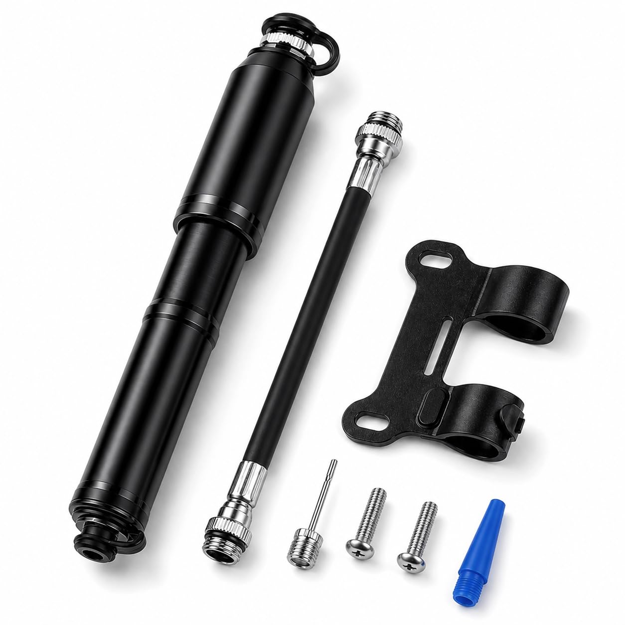 Mini Bike Pump, 120 PSI, Presta and Schrader, 90g Aluminum