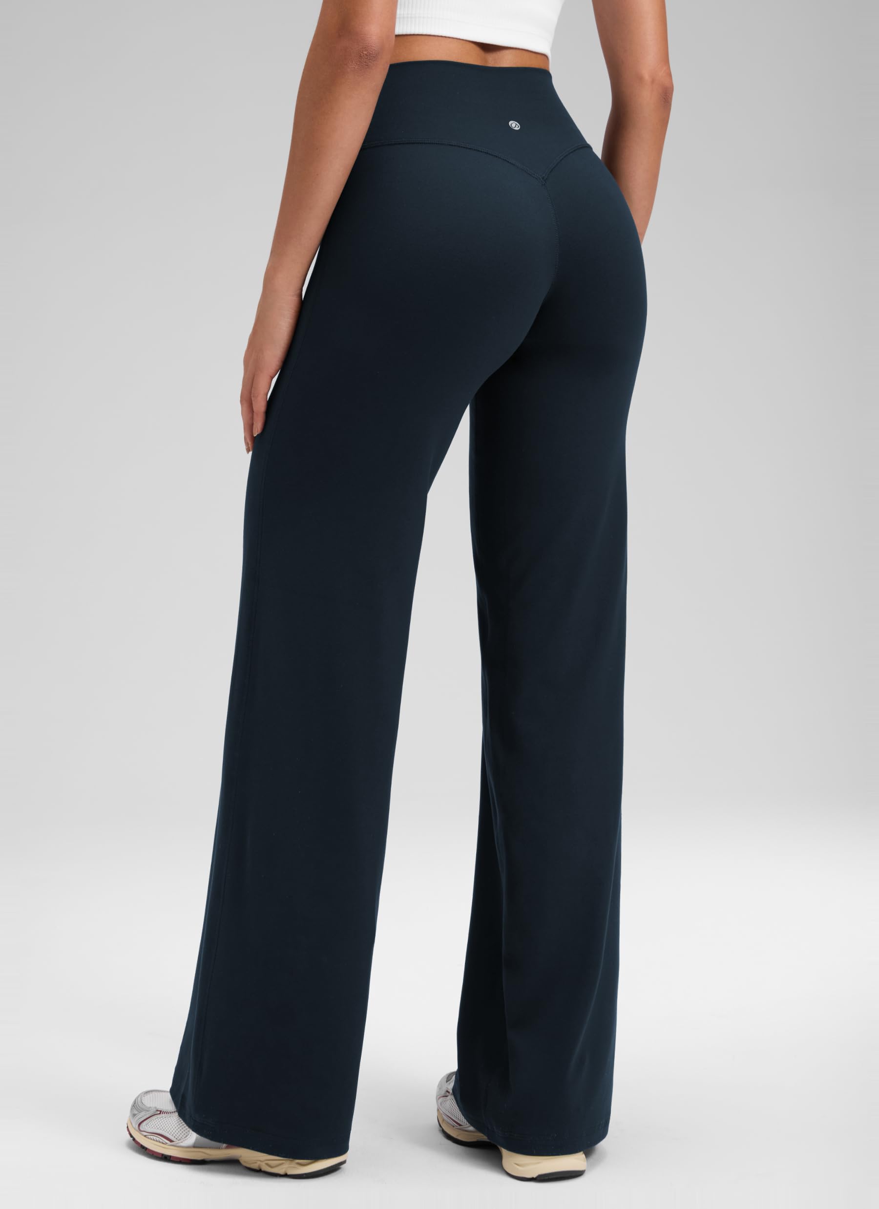 CRZ YOGA Softretch Pantalones Anchos - 71/76/81cm | Sin Costura Frontal, Ultra Cómodo, Tacto Sobre la Piel, Yoga, Casual, Cintura Alta, para Mujer