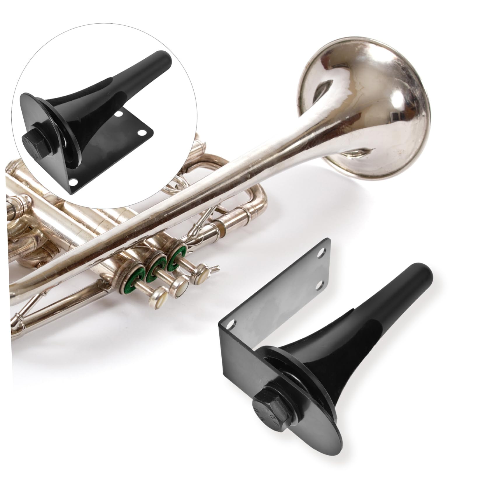 Totority Elegant Trumpet Wall Mount Sturdy Instrument Hook Rack for Easy Installation Storage