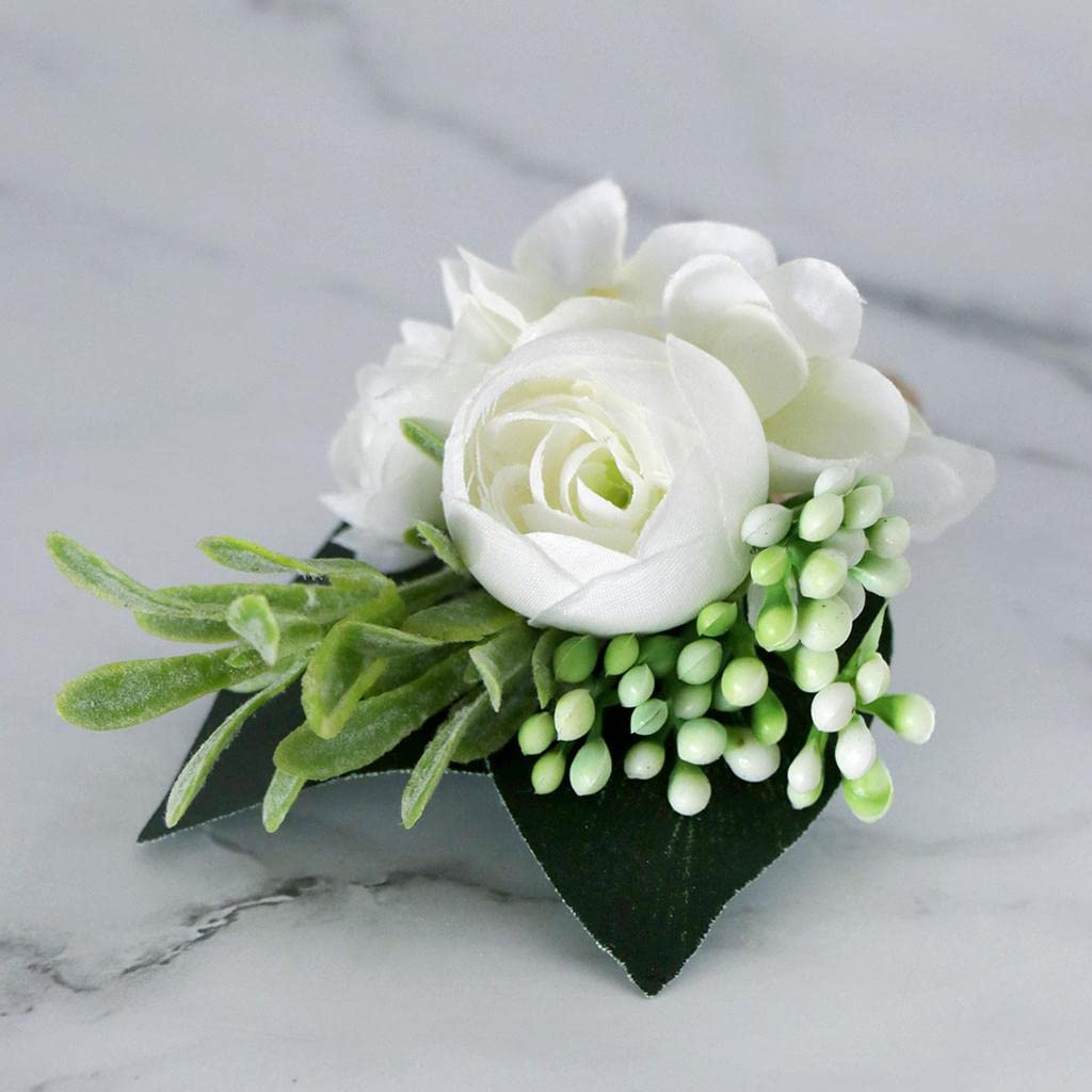 MERISHOPP Flower Bride & Groom Boutonniere Handmade Silk Corsage for Wedding Parties| Home & Garden|Home Dacor|Floral Dacor 1