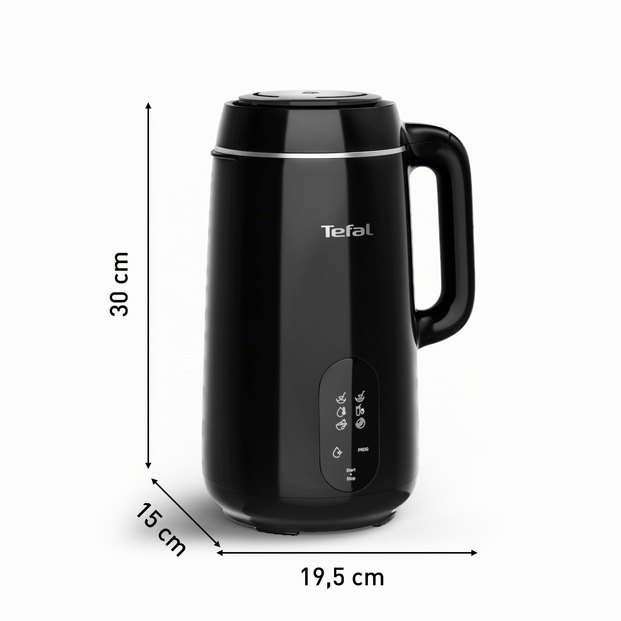 Tefal Machine multi-soupe, 6 programmes de véhicules, capacité de 1 l, soupes molles, soupes épaisses, vitamines, recettes chaudes, 4 personnes, fonction de nettoyage de voiture, brosse de nettoyage