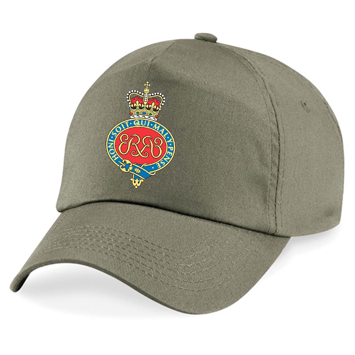 Psave Military Green Grenadier Guards Insignia Embroidered Baseball Cap British Army Military Embroidery (Military Green)