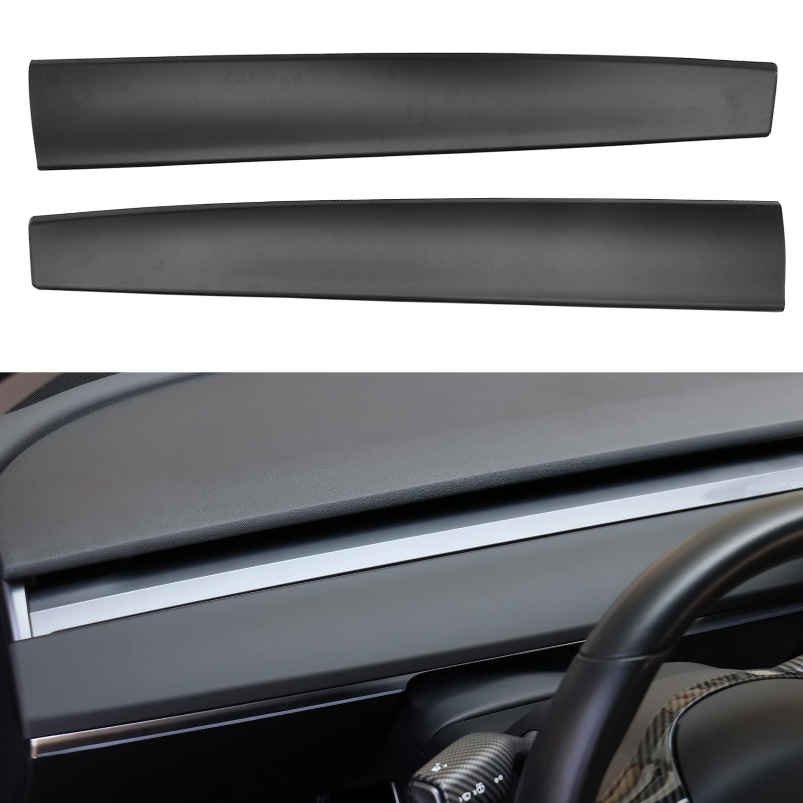 Buy LMZX Tesla Model 3 Model Y Dashboard Cover Wrap ABS Matte Black