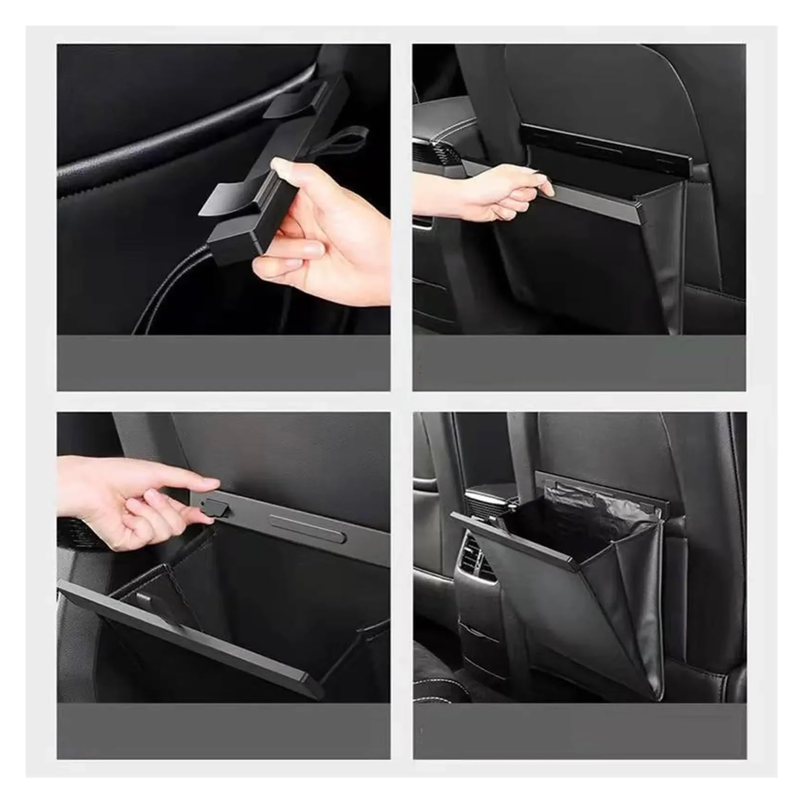 Auto Mülleimer Auto-Müllbeutel, Wasserdichter Auto-Rücksitz-hängender Mülleimer, Aufbewahrungseimer Für Sitzrücken-Organizer Mini Autos Mülleimers(Brown)