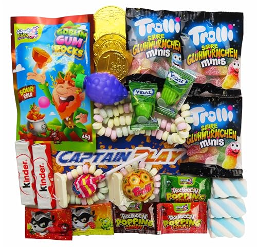 CAPTAIN PLAY | Adventskalender Füllung | mit Schokolade und Süßigkeiten | 24-teilig | Adventskalender 2025 selber befüllen mit zufälliger und überraschender Auswahl