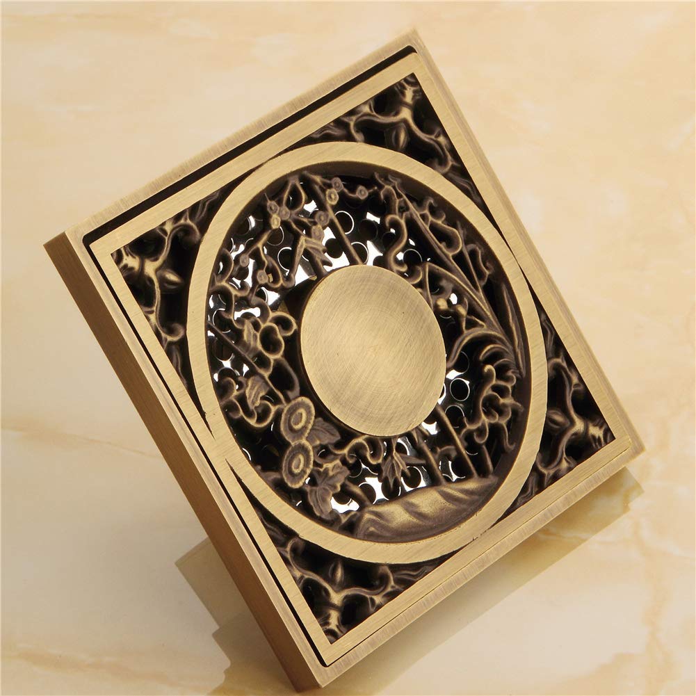 Filtre de lavabo de baignoire anti-odeur avec drain de sol en cuivre