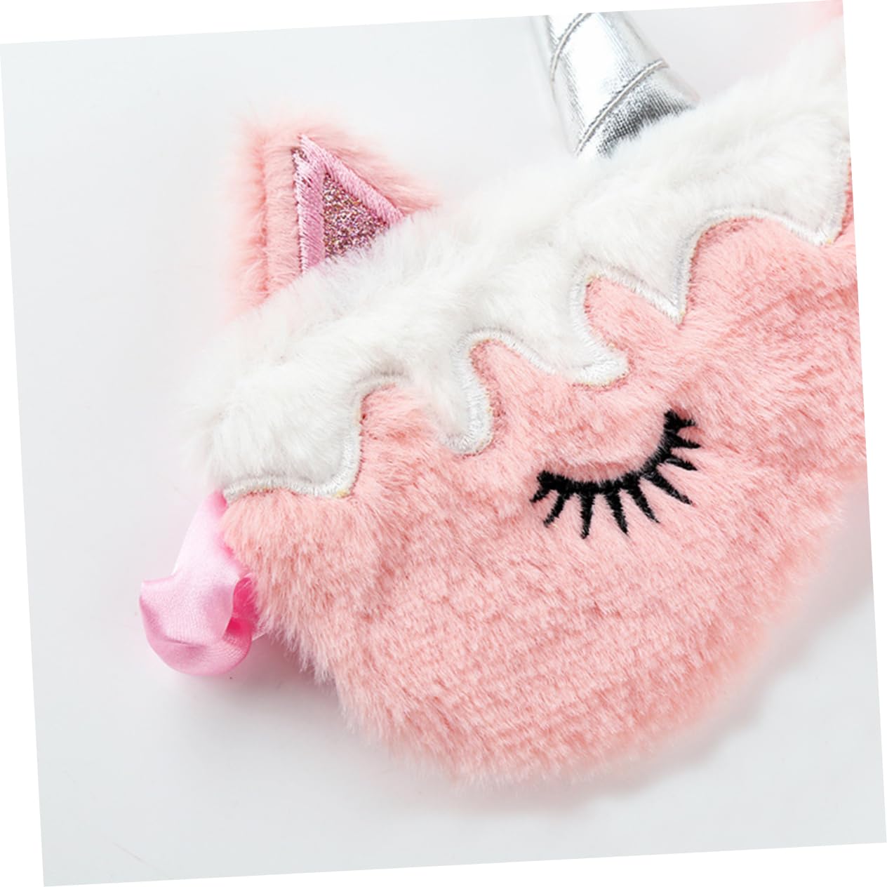 GLEAVI 8pièces Masque De Sommeil Peluche Masques De Yeux Mignons Forme De Lapin Souris Licorne Et Doré Pour Voyages Les Siestes Fêtes