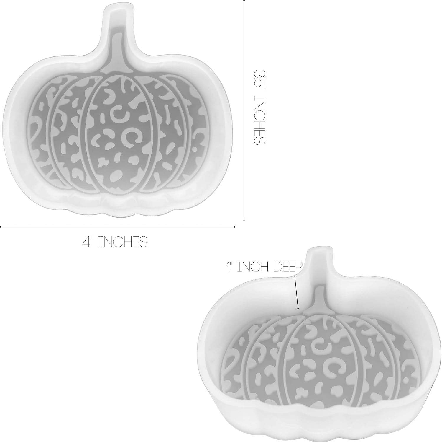 Fall Freshie 4 Pack Silicone Mold | Autumn Weather Fall Bonfires Football Halloween Thanksgiving | Crafter Supplies for Freshie, Soap, Resin, Candles