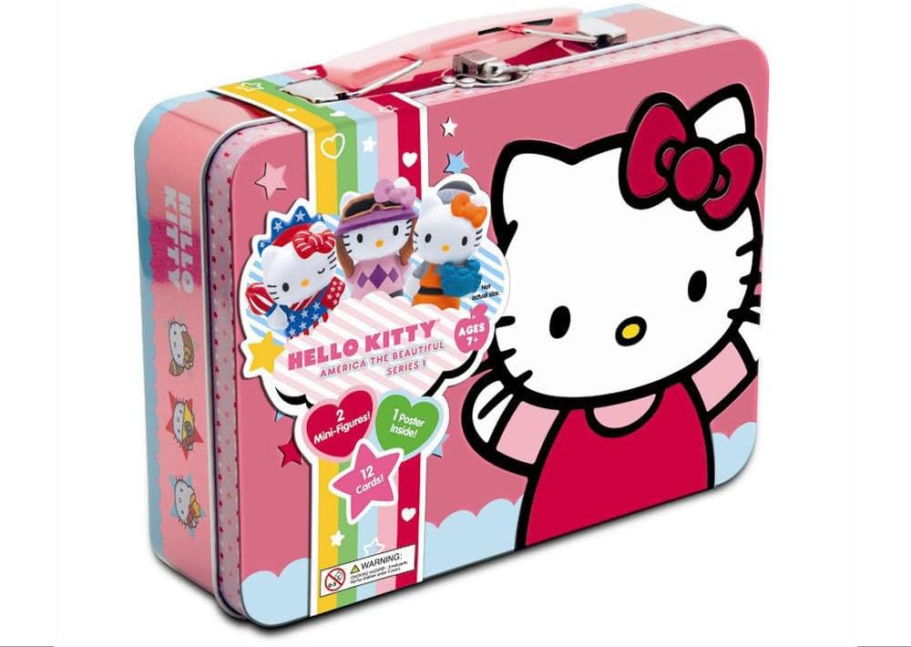 Hello Kitty America the Beautiful Series 1 Tin w/ Mini-Figures and Trading Cards